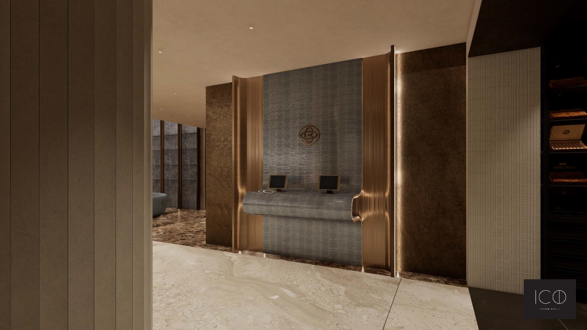 Existing self check in lobby